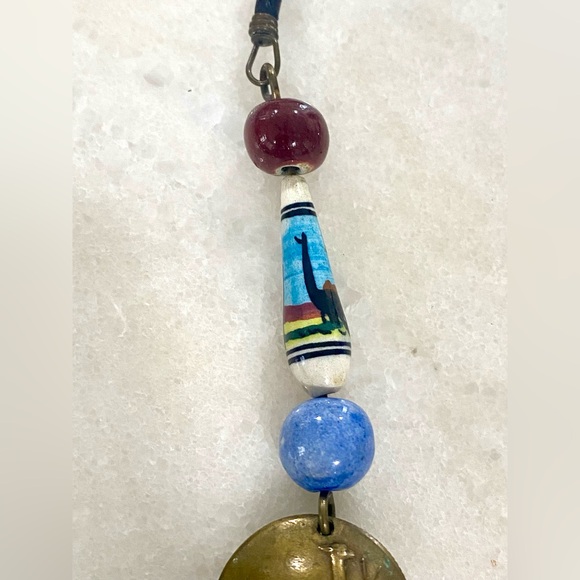 Vintage Un So De Oro Peru Llama Coin Necklace - Picture 7 of 13